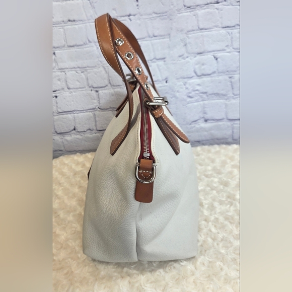 Dooney & Bourke Cream and Tan Shoulder Bag - Picture 8 of 15